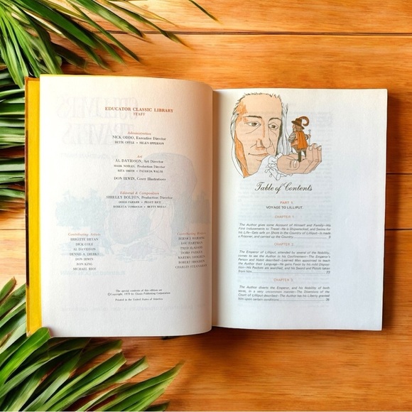 VINTAGE Gulliver’s Travels by Jonathan Swift – Classic Illustrated Hardcover - Picture 5 of 10